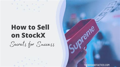 sell stock x|stockx seller account.